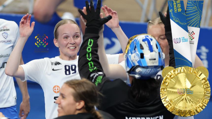 Finlandia y Suecia campeones Femenino y Masculino de Floorball en los World Games en Chengdu 2025